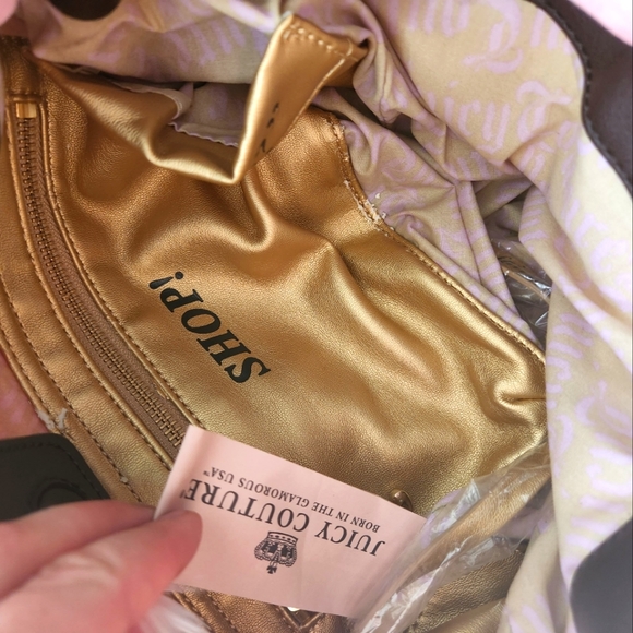 SOLD Juicy Couture NEW pink velour daydreamer bag purse nwt nardels - Picture 10 of 11